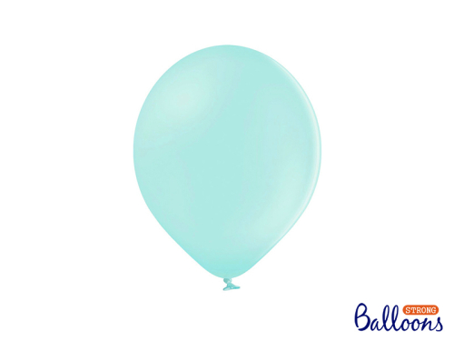 Spēcīgi baloni 27 cm, pastelis gaiša piparmētra (1 gab. / 100 gab.)