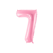 Номер воздушного шара фольги '' 7 '', 86см, розовый