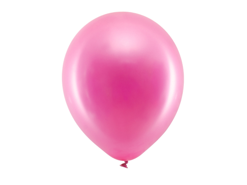 Varavīksnes baloni 30 cm metāliski, fuksija (1 gab. / 100 gab.)