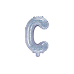 Folija balona burts "C", 35 cm, hologrāfisks