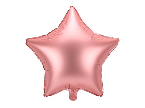 Воздушный шар из фольги Star, 48см, розовое золото