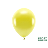 Eko baloni 30 cm metāliski, dzelteni (1 gab. / 10 gab.)