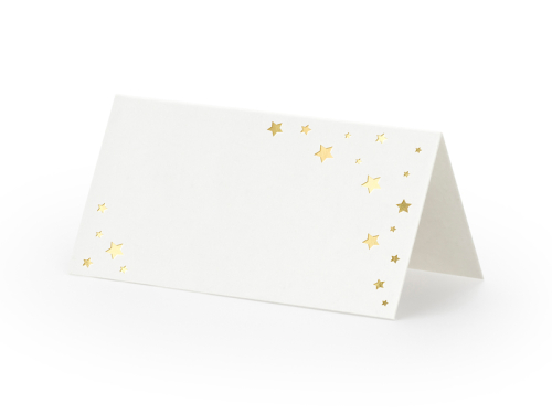 Place Cards Let's Celebrate - Stars, 9.5x5.5cm (1 pkt / 10 pc.)