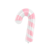 Воздушный шарик из фольги Candy cane, 50x82см, розовый