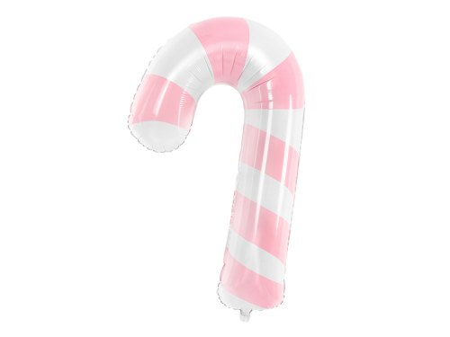 Folija balons Candy cane, 50x82cm, rozā