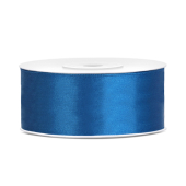Satin Ribbon, blue, 25mm/25m (1 pc. / 25 lm)