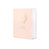 Венок для гостевой книги, 20x24,5см, пудрово-розовый, 22 страницы