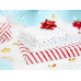 Set of ribbons and rosettes, red, mix (1 pkt / 3 pc.)