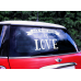 Wedding day car sticker - All you need is love, 33x45cm