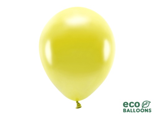 Eco Balloons 30см металлик, желтый (1 шт. / 100 шт.)