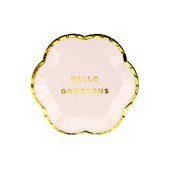 Тарелки Yummy - Hello Gorgeous, светло-розовые, 13см (1 упаковка / 6 шт.)