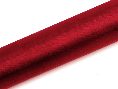 Organza Plain, sarkans, 0,16 x 9m (1 gab. / 9 lm) Organza Plain, sarkans, 0,16 x 9m (1 gab. / 9 lm)