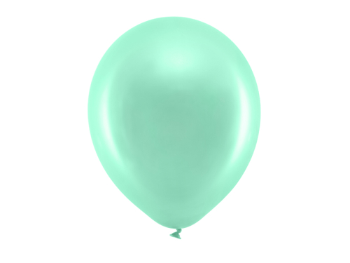 Воздушные шары Rainbow Balloons 30см металлик, мята (1 шт. / 100 шт.)