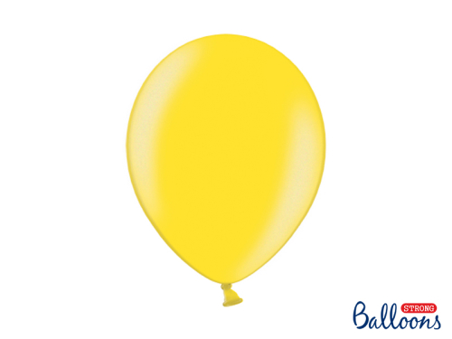 Spēcīgi baloni 30 cm, metāliska citrona miziņa (1 gab. / 10 gab.)