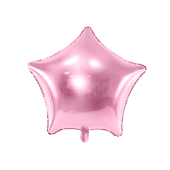 Folija balona zvaigzne, 48 cm, gaiši rozā