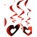 Swirls Hearts, красные, 60см (1 шт. / 5 шт.)