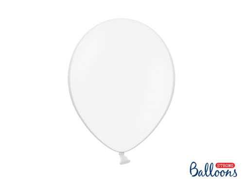 Spēcīgi baloni 30 cm, pastelis tīri balts (1 gab. / 50 gab.) Spēcīgi baloni 30 cm, pastelis tīri balts (1 gab. / 50 gab.)