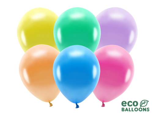 Eko baloni 30 cm metāliski, sajauc (1 gab. / 100 gab.)