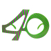 Glasses 40, green Glasses 40, green