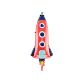 Folija balons Rocket, 44x115cm, samaisa