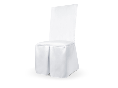Matt fabric chair cover, white Matt fabric chair cover, white