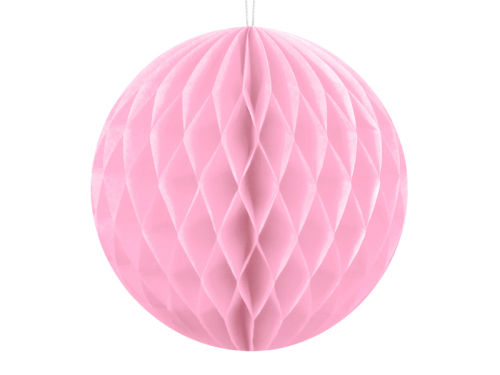 Сотовый шар, светло-розовый, 10см
