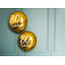 Folija balona 80. dzimšanas diena, zelta, 45 cm