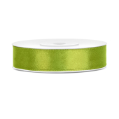 Satin Ribbon, green apple, 12mm/25m (1 pc. / 25 lm)