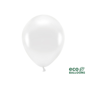 Eco Balloons 30см металлик, белый цвет (1 шт. / 100 шт.)