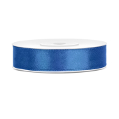 Satīna lente, karaliski zila, 12mm / 25m (1 gab. / 25 lm)