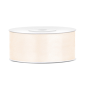 Satin Ribbon, light cream, 25mm/25m (1 pc. / 25 lm)