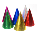 Hologrāfiskas ballīšu cepures, mix, 16cm (1 pkt / 120 gab.) Hologrāfiskas ballīšu cepures, mix, 16cm (1 pkt / 120 gab.)