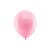 Varavīksnes baloni 23 cm pasteļtoņi, rozā (1 gab. / 100 gab.)