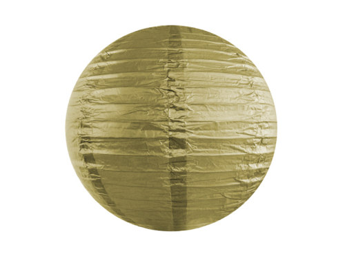 Papīra laterna, zelts, 25cm Papīra laterna, zelts, 25cm