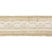 Jute tape with lace, 5x500cm Jute tape with lace, 5x500cm