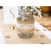Jute tape with lace, 5x500cm Jute tape with lace, 5x500cm