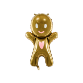Фольгированный баллон Gingerbread Man, 58x86см, микс
