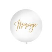 Giant Balloon 1 m, Mariage, white