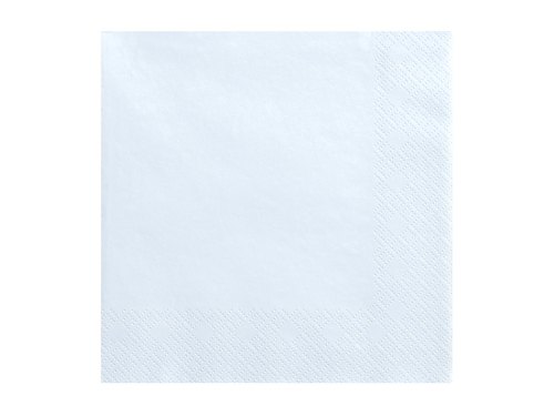 Салфетки 3 слоя, светло-голубые, 33x33см (1 упаковка / 20 шт.) Салфетки 3 слоя, светло-голубые, 33x33см (1 упаковка / 20 шт.)