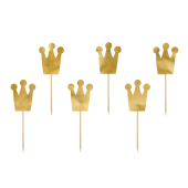 Cupcake toppers Princess - Crowns (1 pkt / 6 pc.)