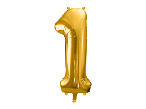 Folijas balonu numurs '' 1 '', 86cm, zelts