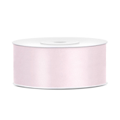 Satin Ribbon, light powder pink, 25mm/25m (1 pc. / 25 lm)