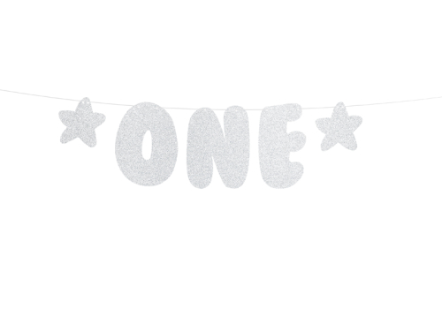 Banner 1st Birthday - One, 11.5x50cm Banner 1st Birthday - One, 11.5x50cm