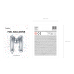 Folija balona burts "M", 35cm, sudrabs Folija balona burts "M", 35cm, sudrabs