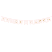 Баннер Bride Groom, светло-розовый, 15 x 155 см