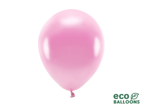 Eko baloni 26 cm metāliski, rozā (1 gab. / 100 gab.)