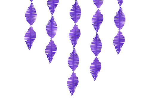 Kreppapīra bārkstis, vijolīte, violeta, 3m Kreppapīra bārkstis, vijolīte, violeta, 3m