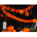 Tissue paper garland Pumpkins, orange, 3m