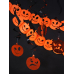 Tissue paper garland Pumpkins, orange, 3m