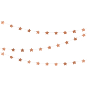 Garland Stars, розовое золото, 3.6м